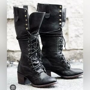 Freebird Granny Boots Black Sz 8